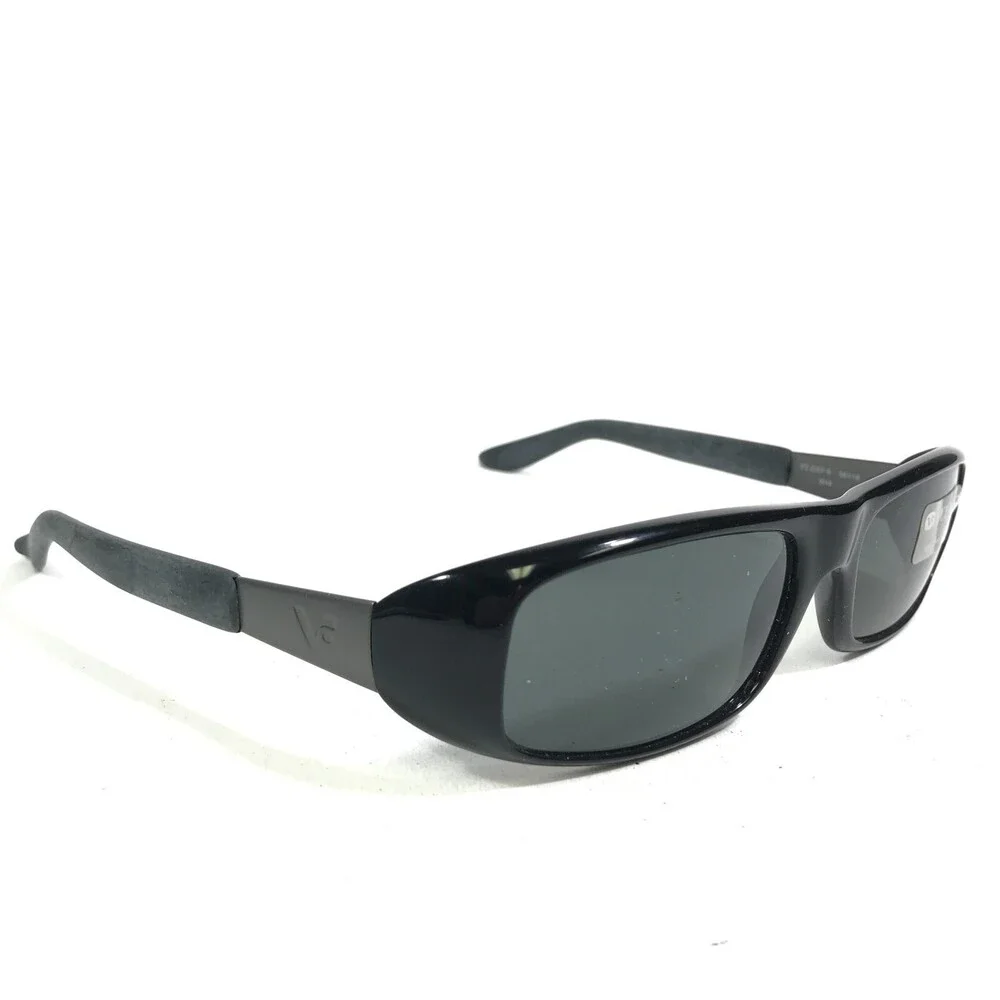 Vogue Sunglasses VO2207-S W44 Black Gray Rectangular Frames with Black Lenses